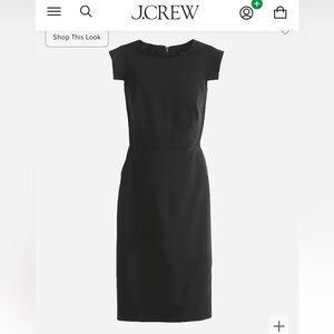 NWOT J.Crew resume dress size 8 black